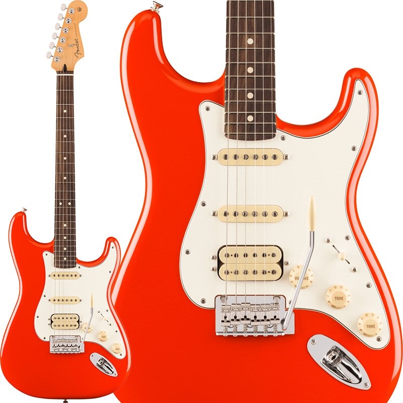 Fender MEX Player II Stratocaster HSS (Coral Red/Rosewood