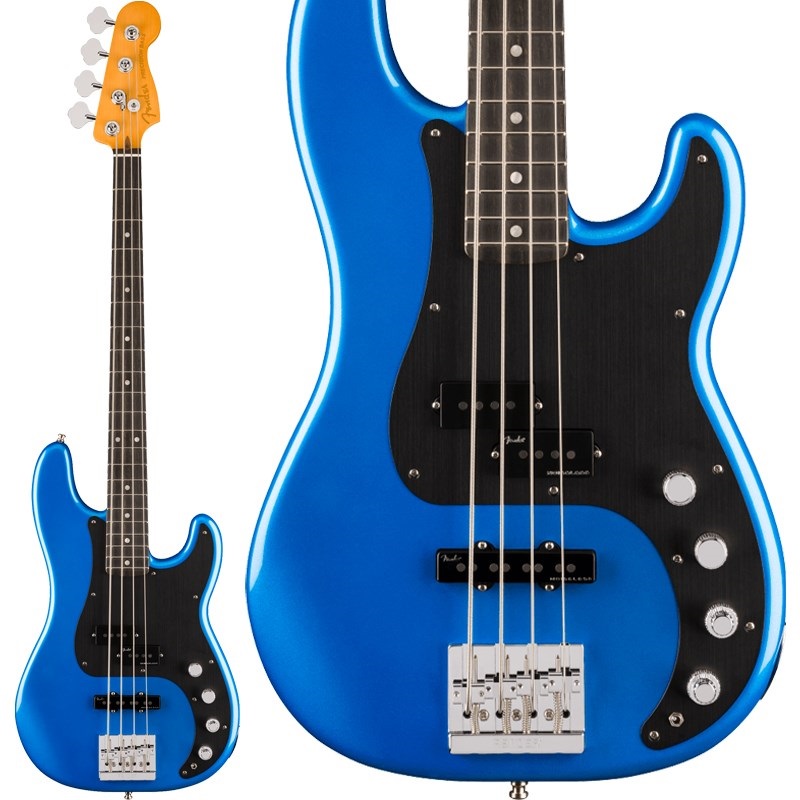 Fender USA American Ultra II Precision Bass (Noble Blue/Ebony