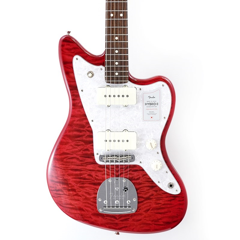 Fender Made in Japan 2024 Collection Hybrid II Jazzmaster QMT (Red