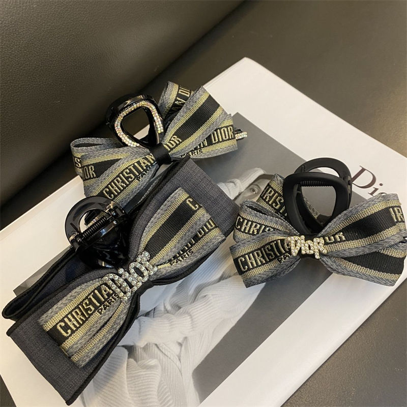 ディオールリボンバンスクリップ 大型 まとめ髪 Dior ヘアクリップ