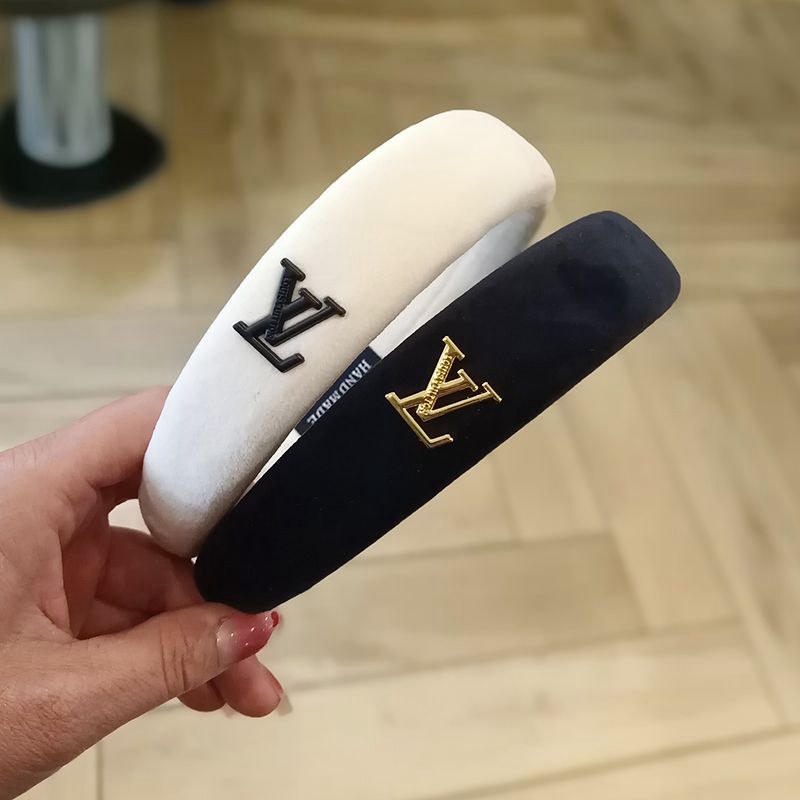 ルイヴィトン カチューシャ 白黒 ブランドかわいいブランドリボン