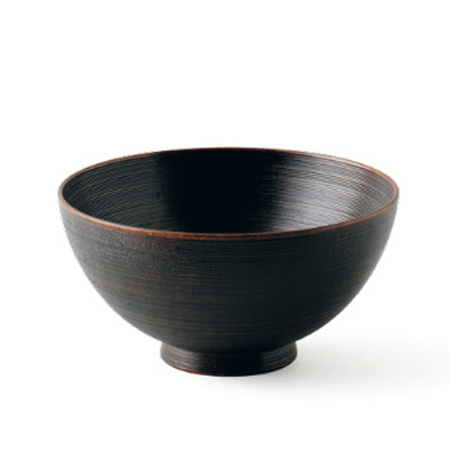 富貴漆椀 4寸 木製 漆塗り 木のお椀・味噌汁椀 漆器の井助