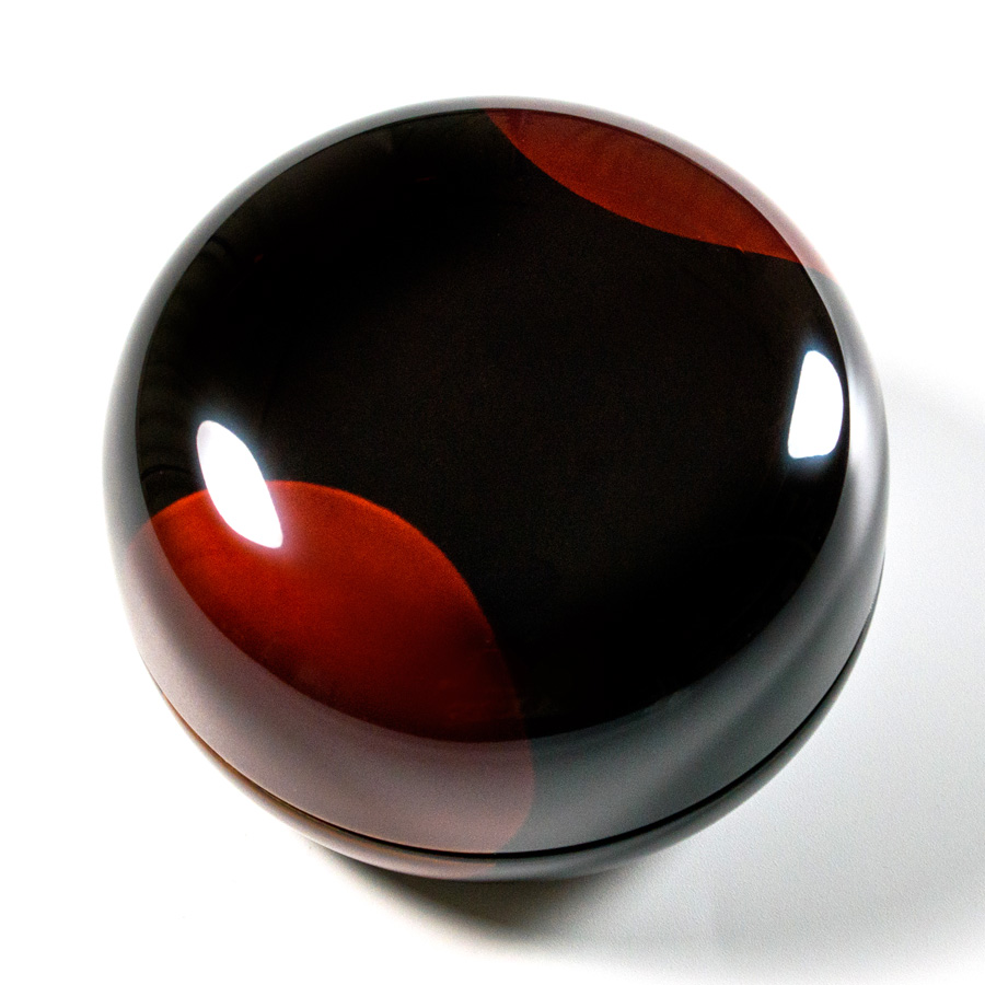 ボンボニエール 日月白檀 漆塗りキャンディーボックス 漆器の井助