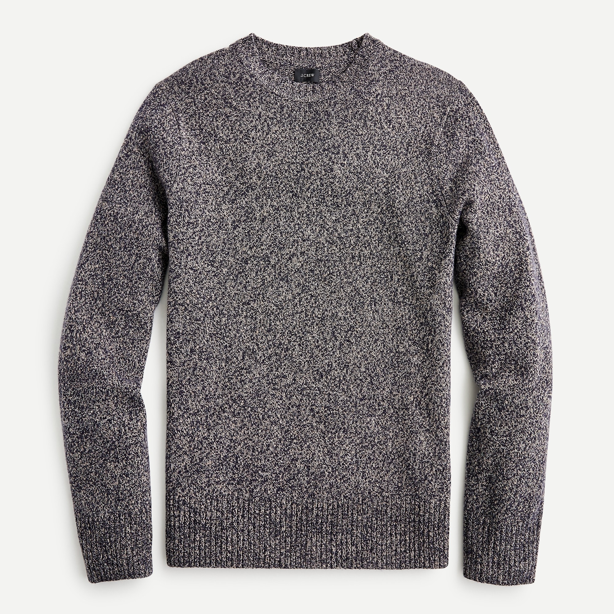Rugged Merino Wool Heather Crewneck Sweater For Men | J.Crew