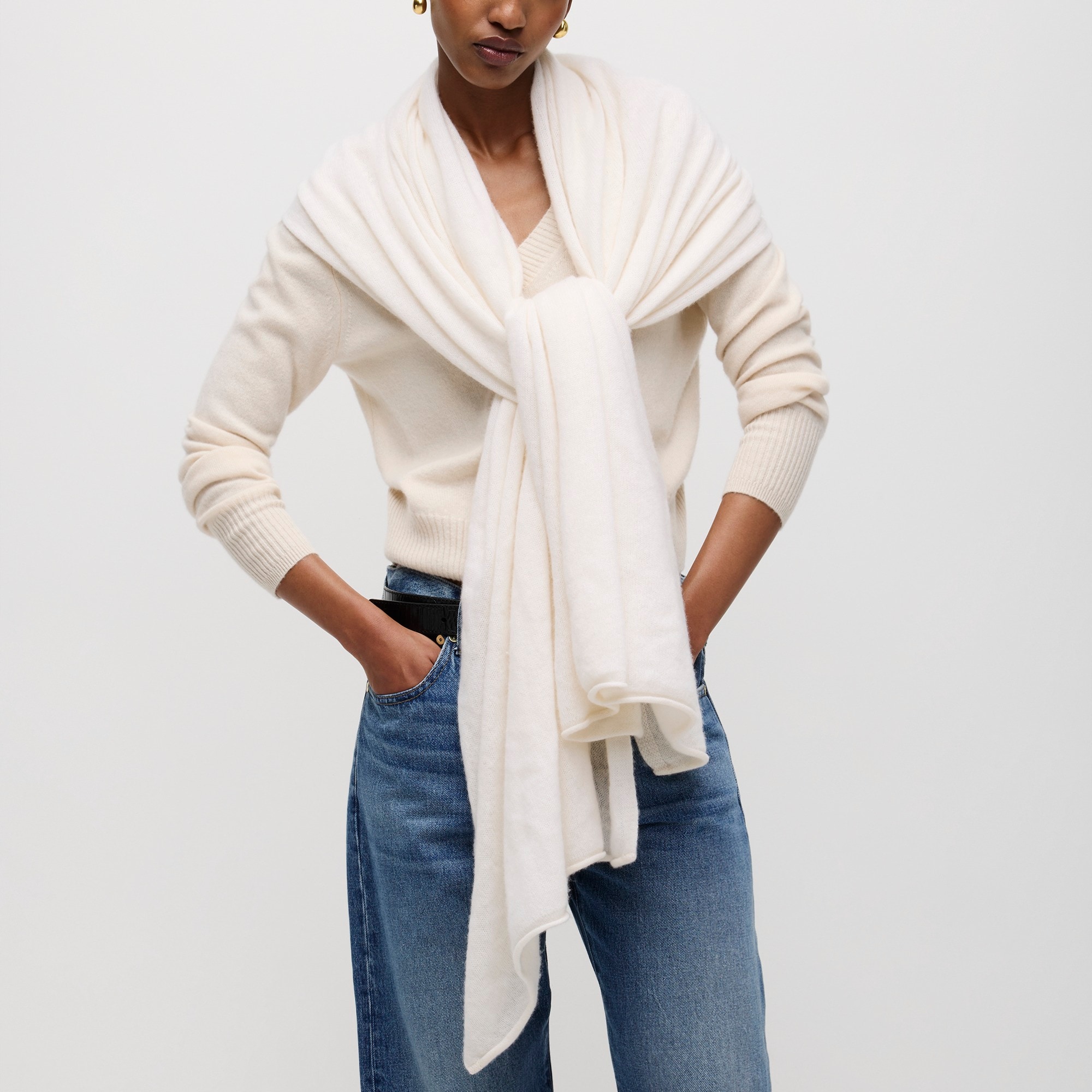 Oversized Cashmere Wrap For Women | J.Crew