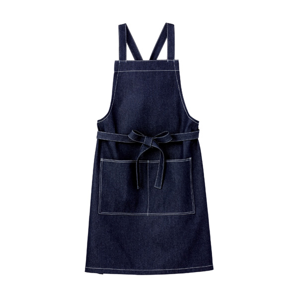 FK-7154】 デニム胸当てエプロン | オリジナルTシャツのプリント作成