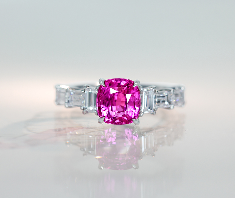 jewel planet 公式サイト / 【HANDMADE】PT950 非加熱ピンクサファイア