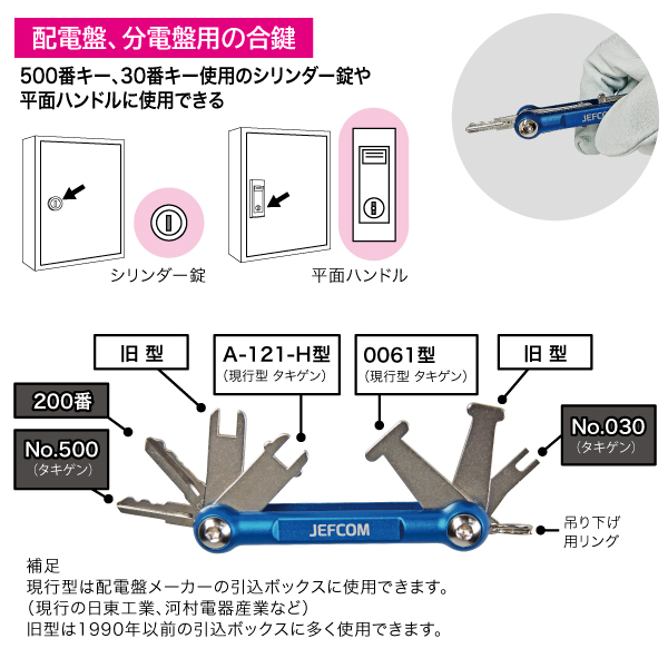 盤用マルチキー｜ジェフコム(株)-電設工具・電気材料・照明機器・LAN機材