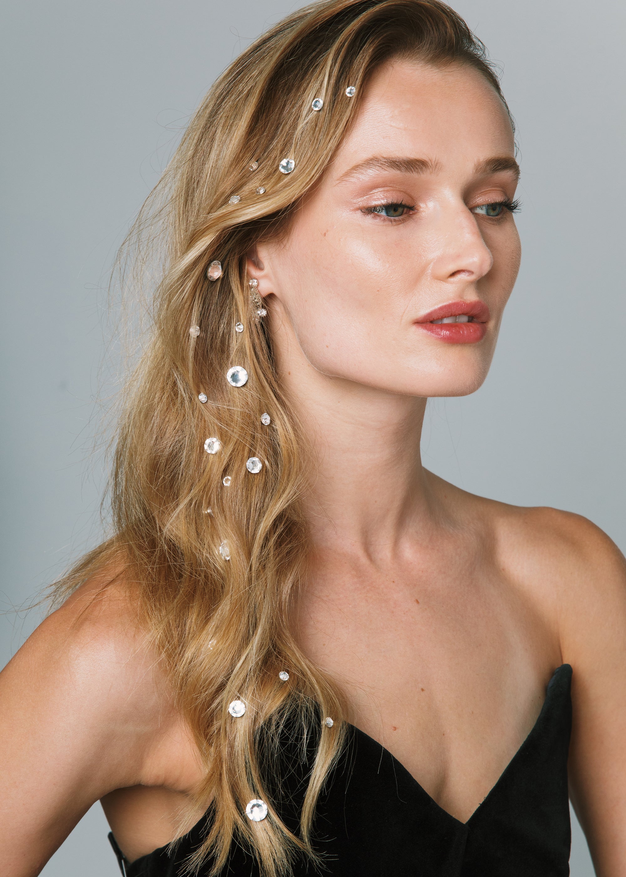 Kira Hair Magnet Set -- Crystal – Jennifer Behr LLC