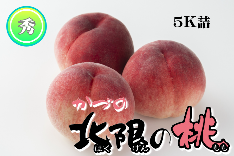 C】かづの北限の桃（川中島白桃）「秀」5㎏（12～16玉）【9月上旬