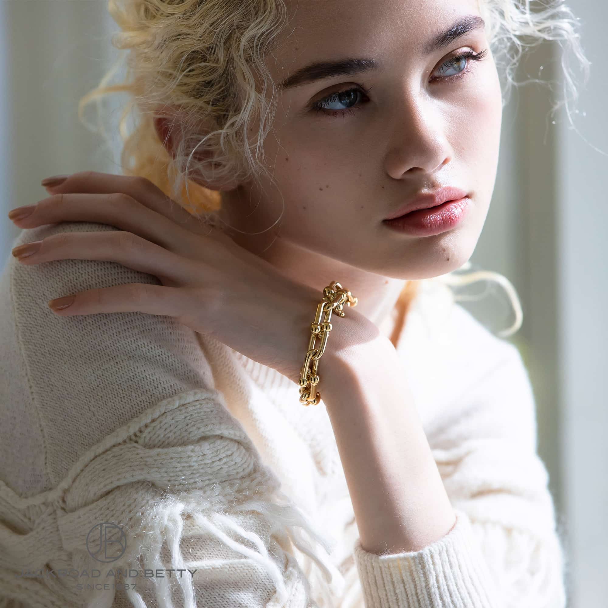 ハードウェア ラージ リンク ブレスレット ミディアム[60153072