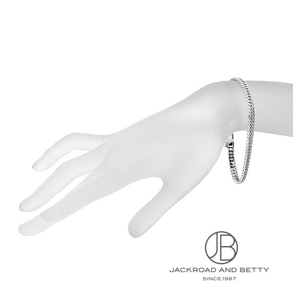 PT850 6面 ダブル 20g 20cm ブレスレット プラチナ 造幣局刻印有り