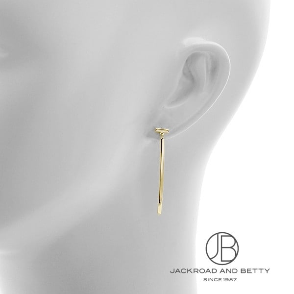 新品】TIFFANY ティファニー Tバー ピアス 18K ゴールド 片耳