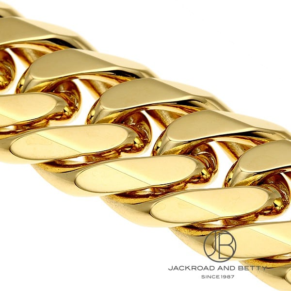 K18 6面 ダブル 200g 22cm ブレスレット 造幣局刻印有り[] Kihei