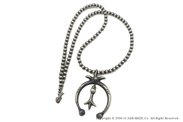 INDIAN JEWELRY ナバホ族|ナジャ|シルバービーズ|ネックレス|55cm