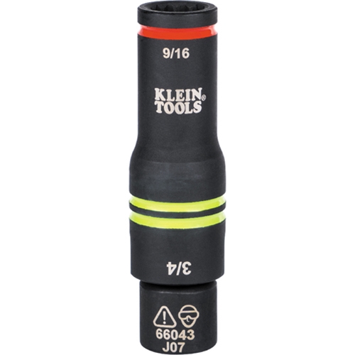 J Harlen Co. - Klein 12-Point 3-in-1 Flip Slotted Impact Socket