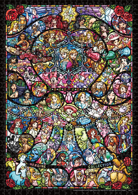 TEN-DW1000-865 ディズニー ヒロインコレクションステンドグラス