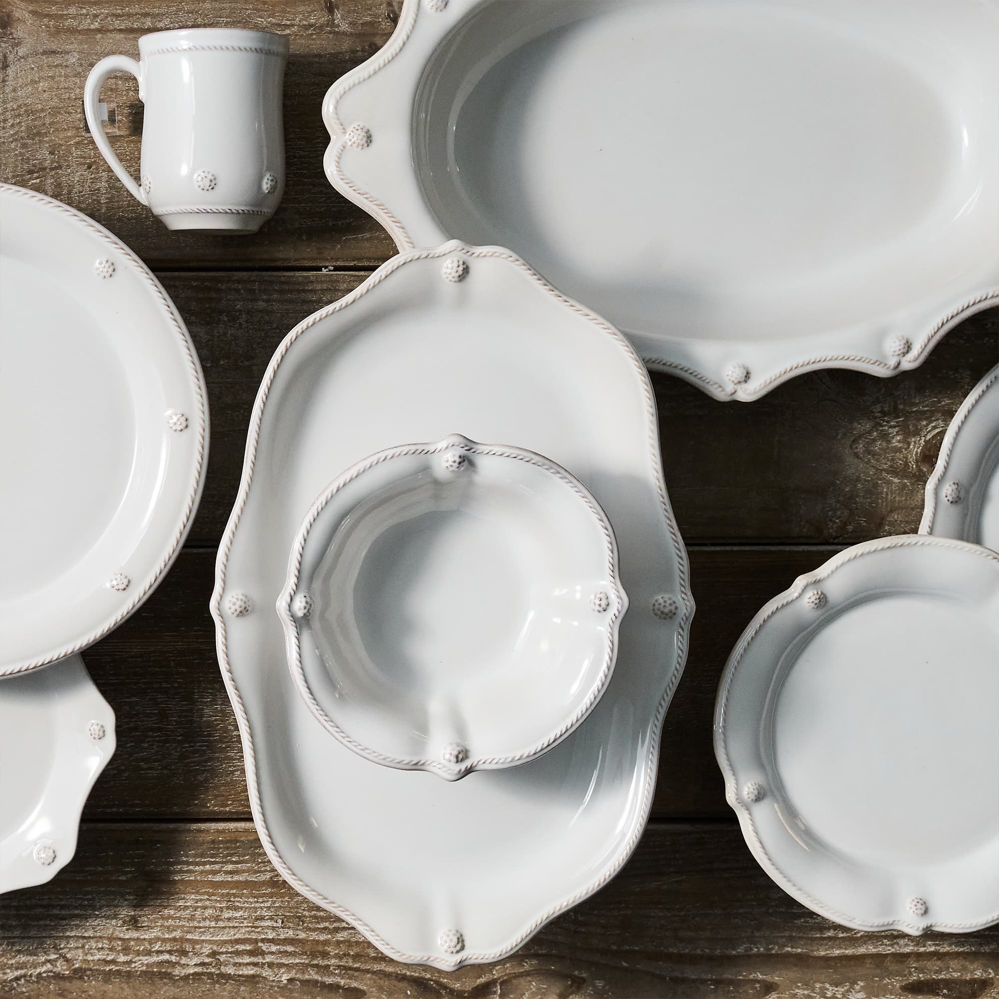 Berry & Thread Scalloped Dessert-Salad Plate - Whitewash – Shop