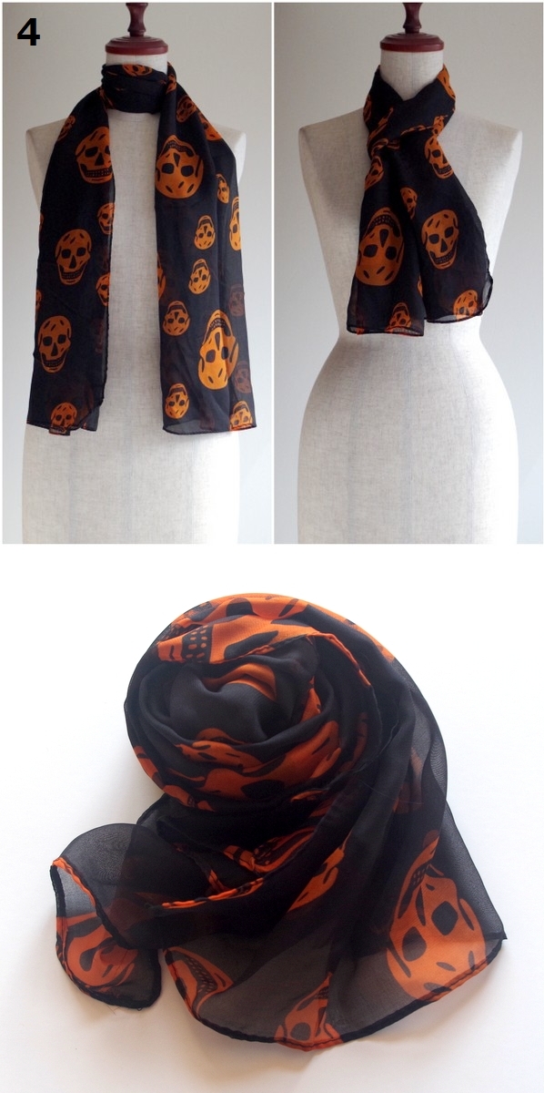 スカル ストール シルクタッチ 春 春物 夏 夏用ストール春夏 秋冬