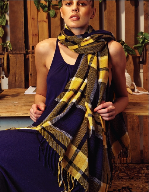 YARNZ】15AW/ヤーンズ Oversized Tartan/STANDARD FORM 大判ストール