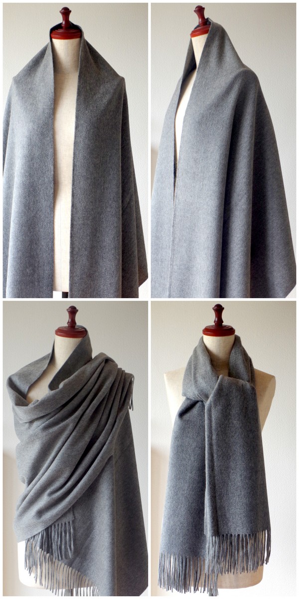 カシミヤ 100％ 秋冬 ストール 大判 厚手 レディース 大判ストール