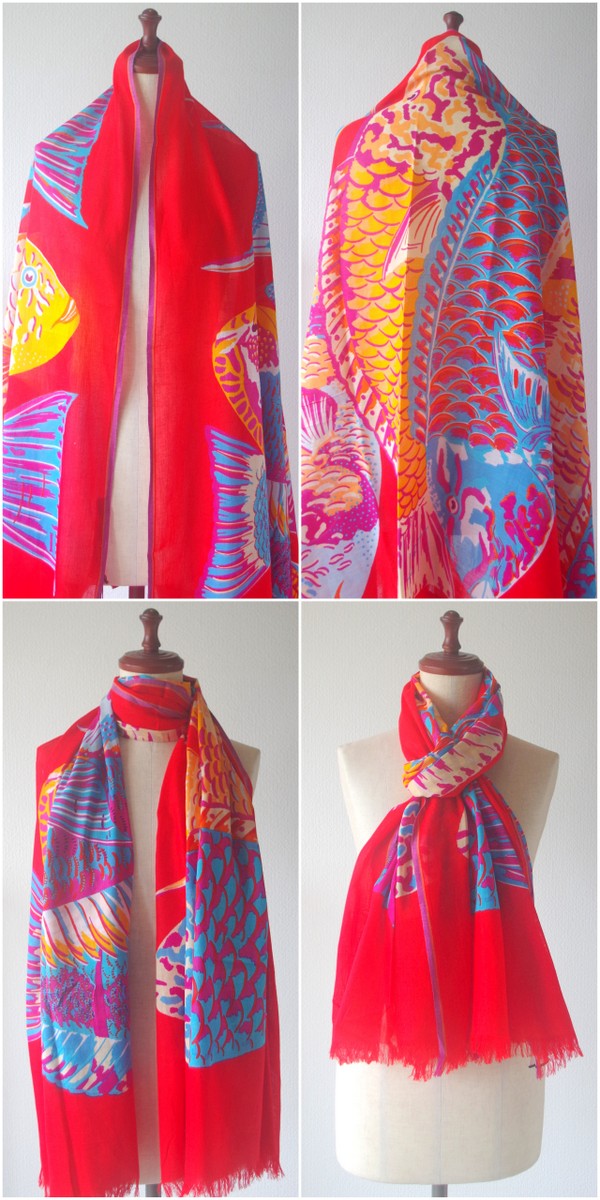 INOUI EDITIONS】 イヌイエディションズ コットン 大判 ストール TANGO