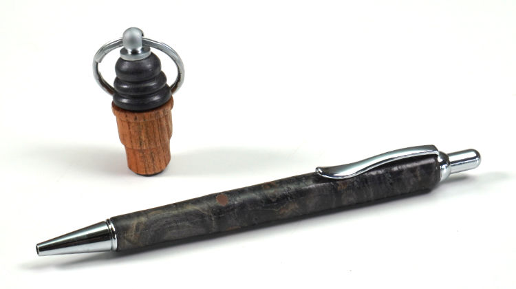 スタビライズドウッド・ペン生地 メープルバール・黒 | つくる人を