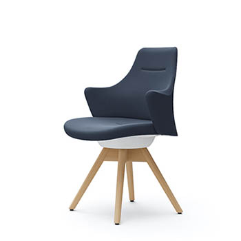 CD43YW-FXW2 オカムラ ライブス ワークチェア ナチュラル木脚 ベージュ