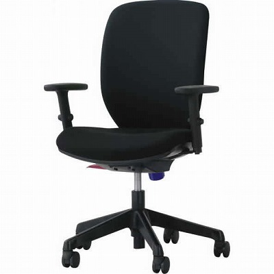 SQ1-BK 弘益 オフィスチェアSQ-1 メッシュ張り ブラックの通販