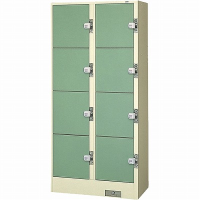 NEO-2W ライオン事務器 4人用（2列2段）スチールロッカー コイン