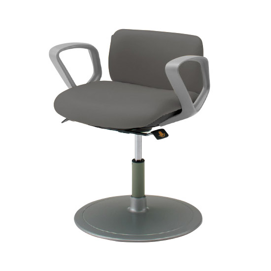 LT92AA-PB24 オカムラ 患者チェア 肘付 丸ベース 回転ロック