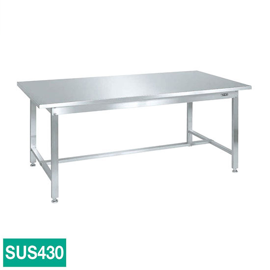 SUS4-187N サカエ ステンレス作業台 SUS430天板 高さ740 幅1800 奥行