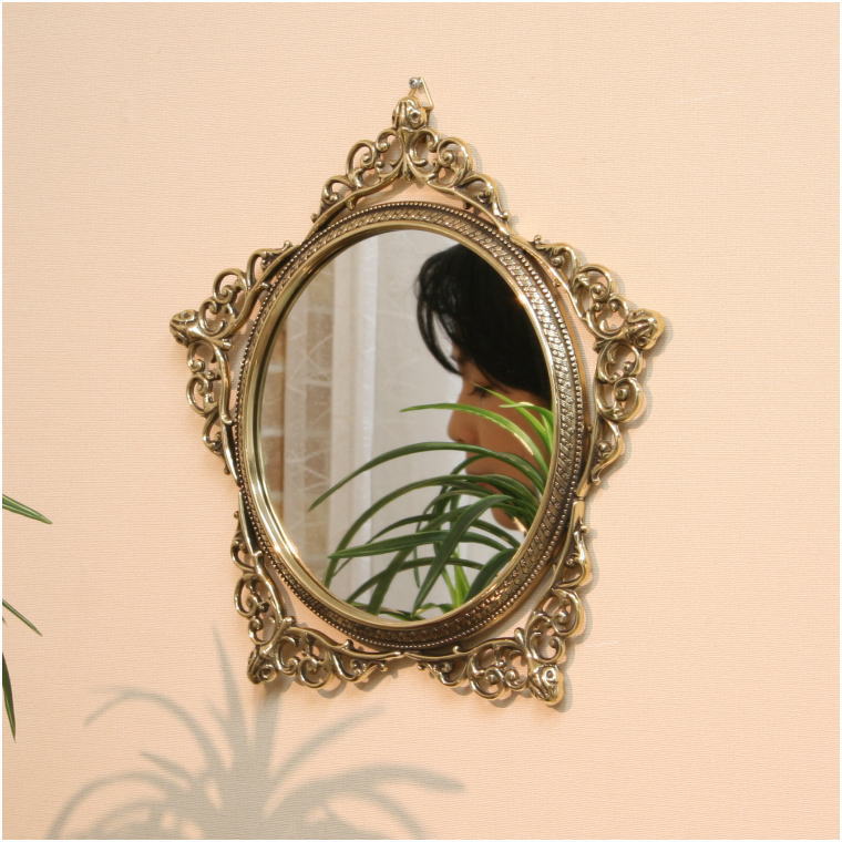 鏡 ミラー インテリアミラー st2029p 真鍮磨き仕上げ 真鍮製ウォール