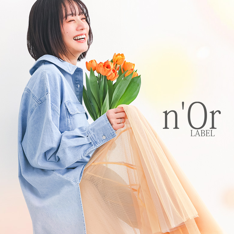 n'OrLABELシアーメッシュ切替タンクトップ』