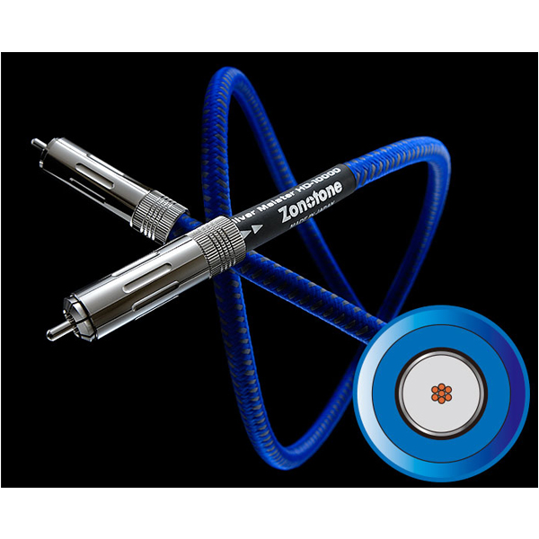 Zonotone/ケーブル/Silver Meister HD-10000 RCAコネクタ 高級