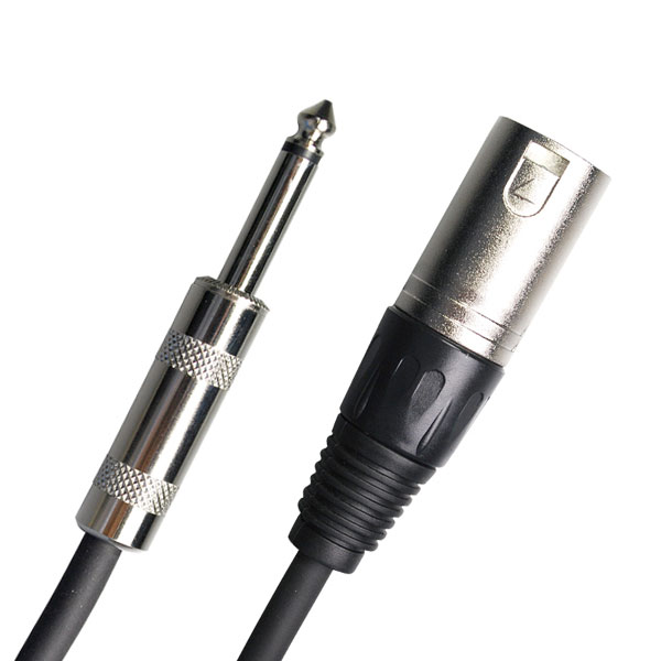 XLRオス - フォンオスのラインケーブル