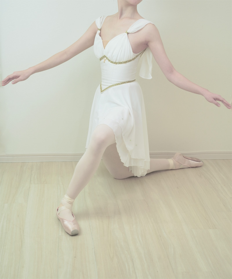 バレエ衣装 タリスマン ディアナ 白ジョーゼット バレエ衣装