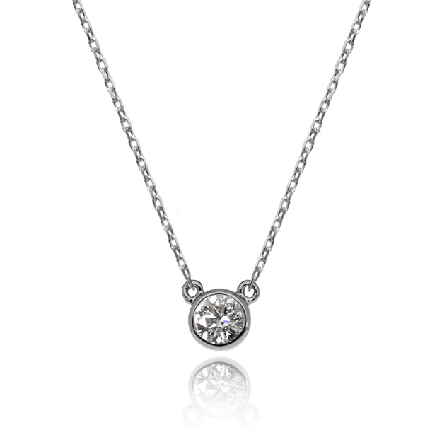 K18/Pt「0.07ctピアヌード」ネックレス｜【オレフィーチェ】Orefice