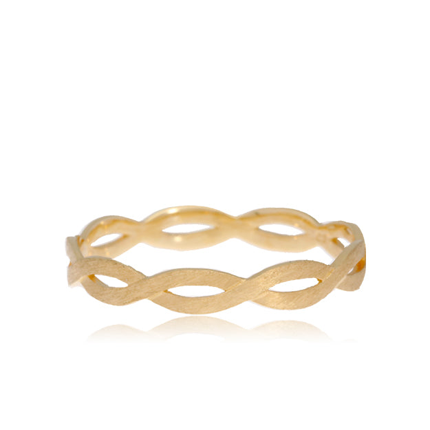 K18/Pt「テディー」リング － イエローゴールド｜【オレフィーチェ