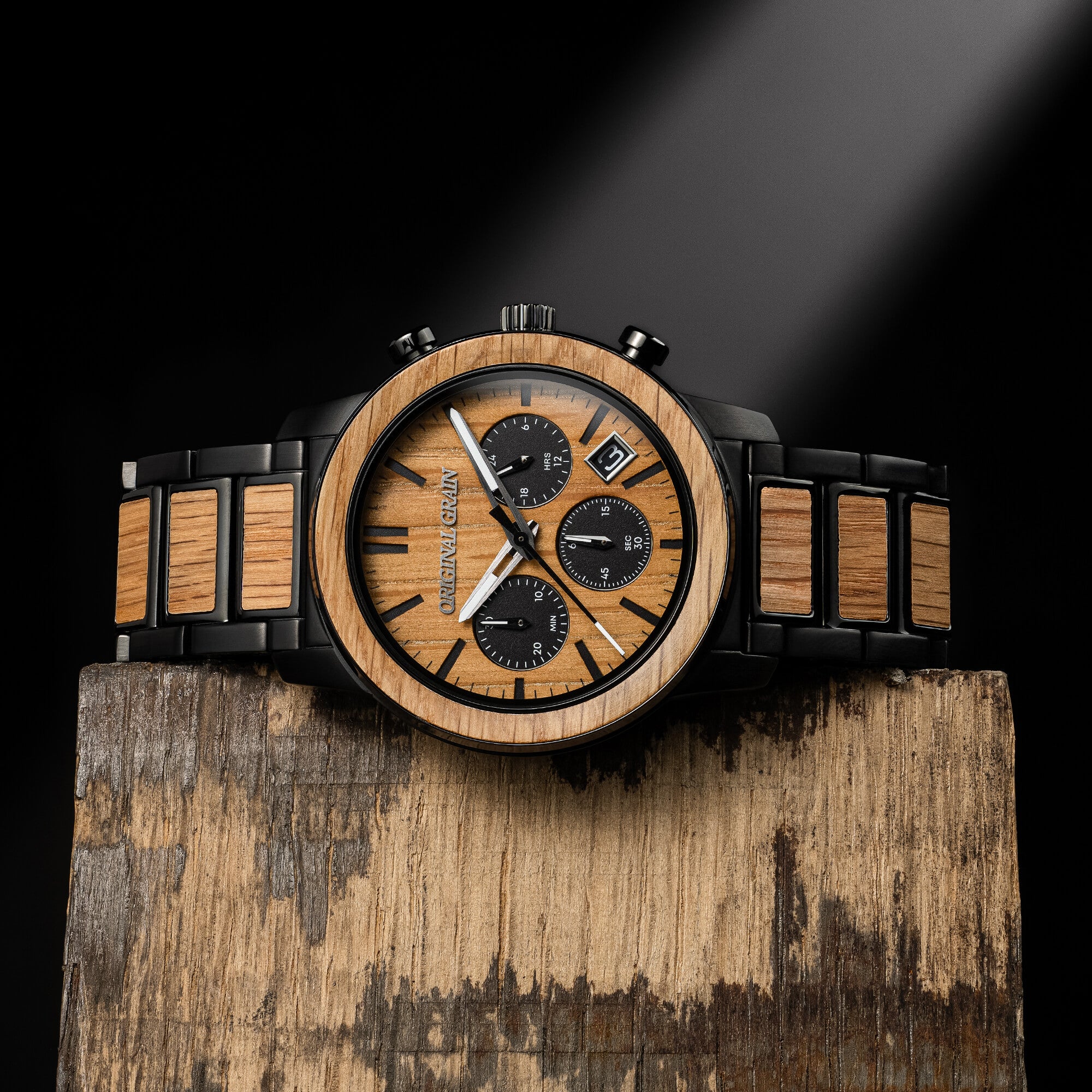 Whiskey Black Barrel Chrono 42mm – Original Grain
