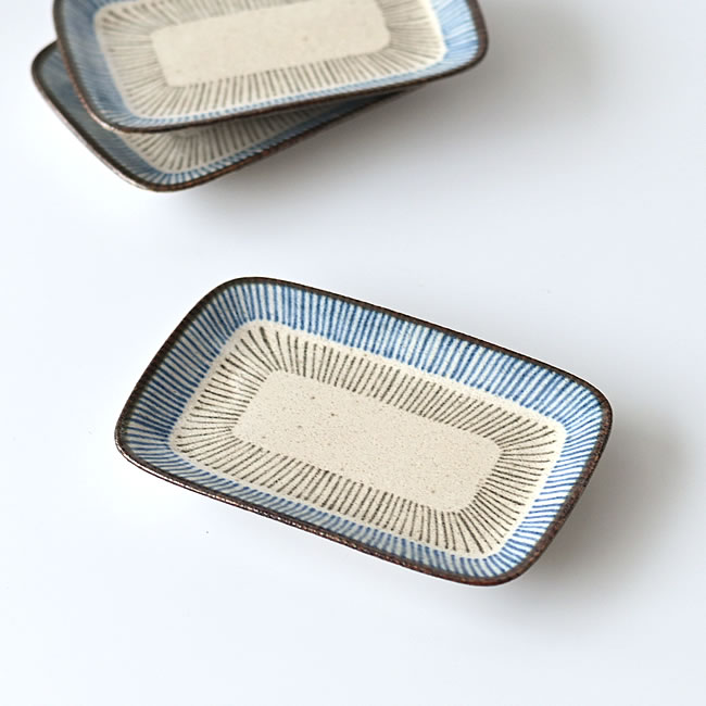 藍茶十草 長角皿 | ゼネラルストア オルネ