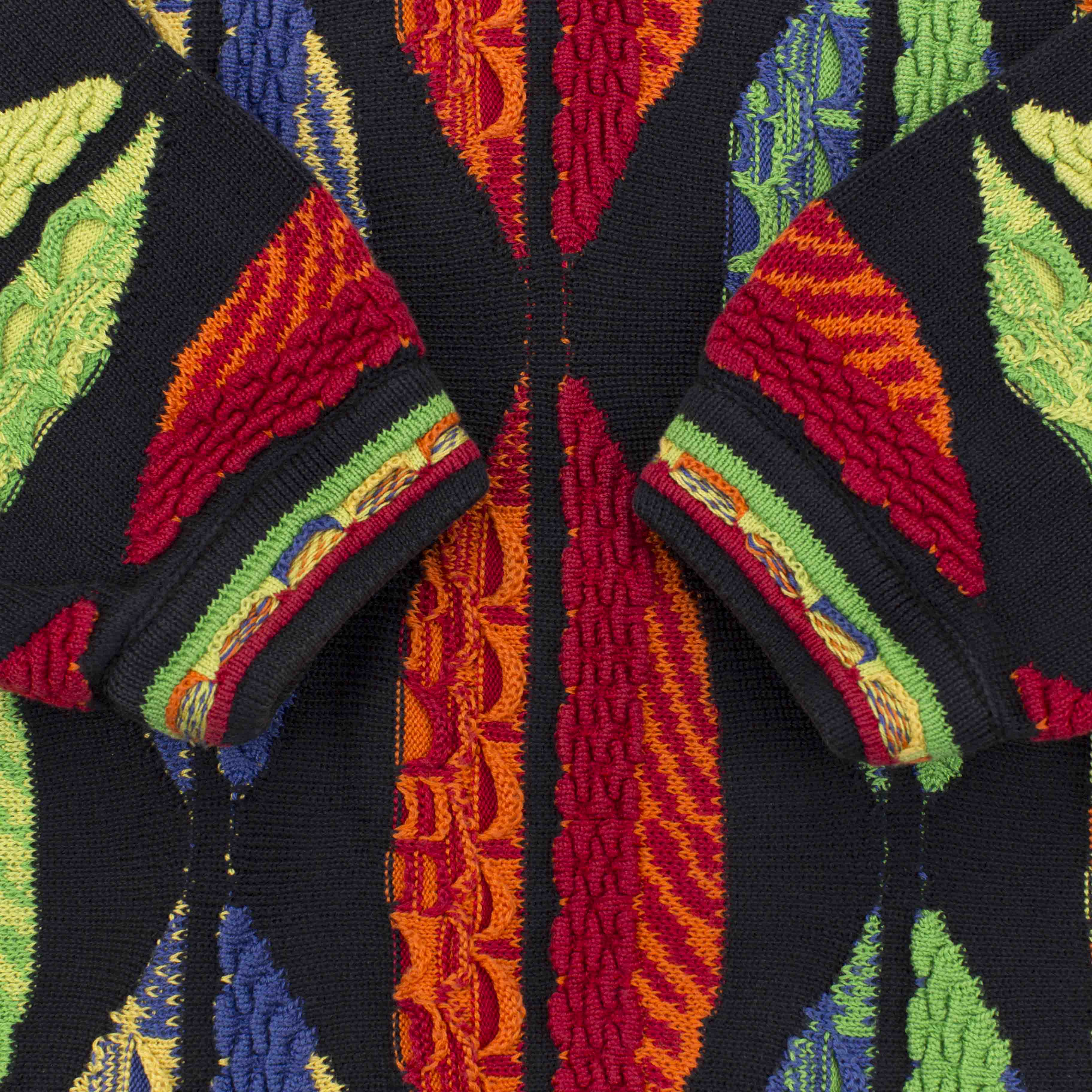 Tundra vintage 3d knit sweater multicolour made in Canada 90s