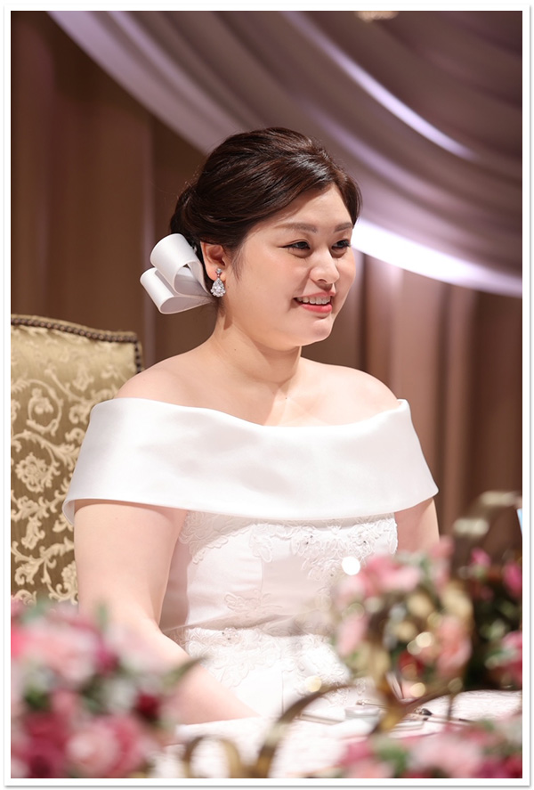 花嫁様お写真：リボンボンネ【なでしこ】、ロイヤルプリンセスティアラ