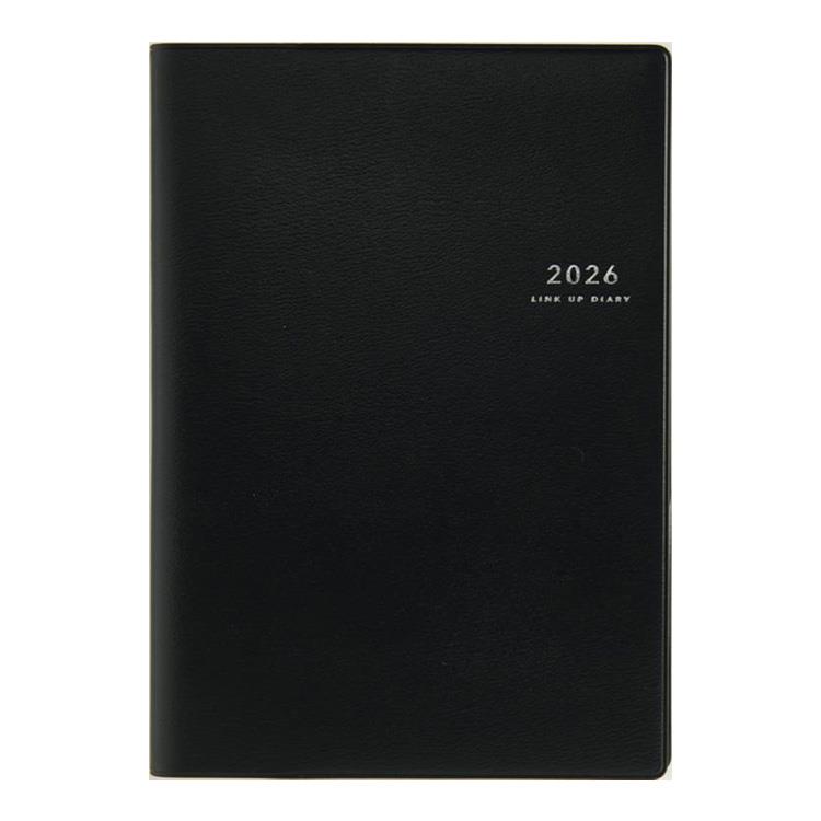 2026年3月始まり手帳 週間ブロック A5 デスクダイアリー（911）黒