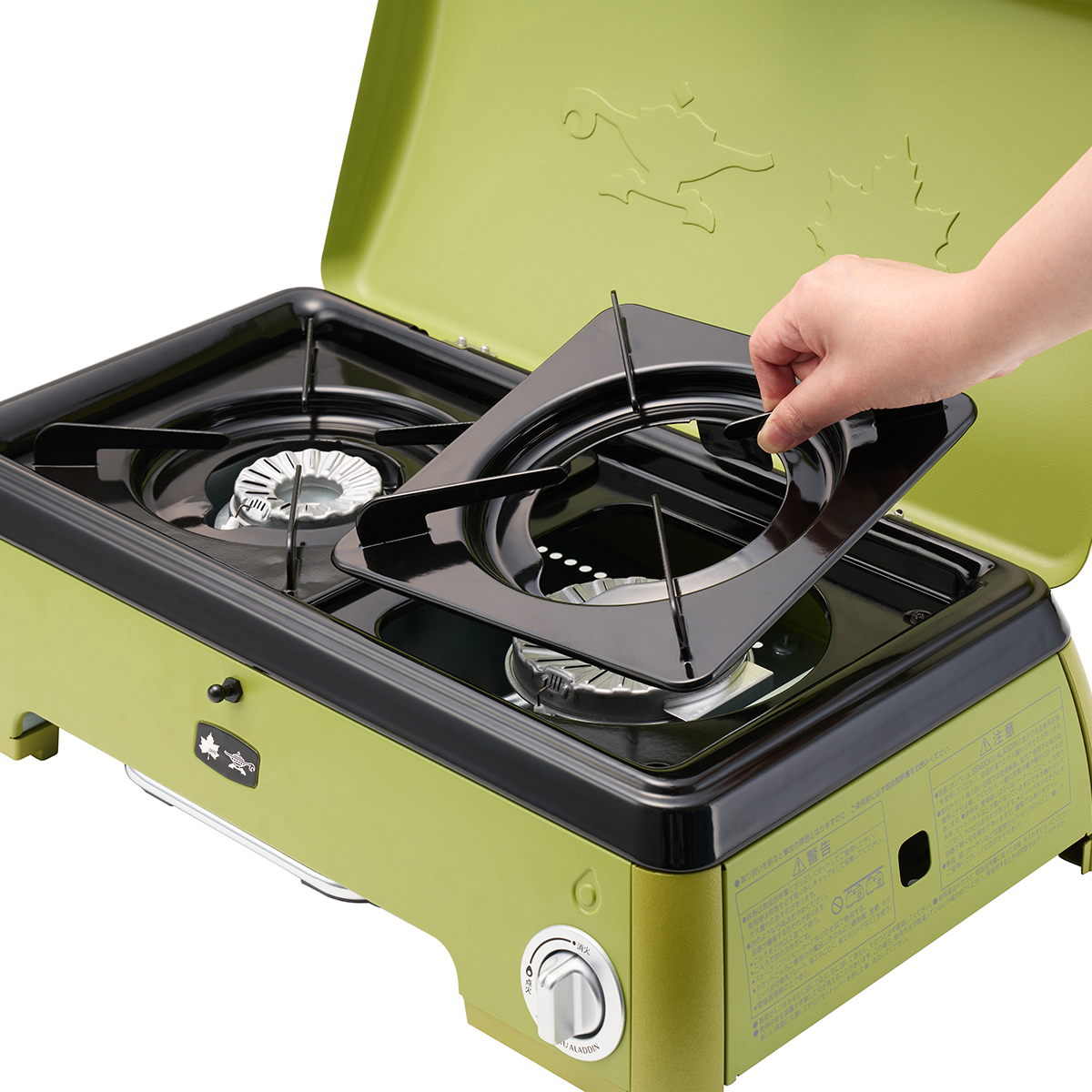 LOGOS×SENGOKU ALADDIN ポータブル ガス カセットコンロ 2バーナー