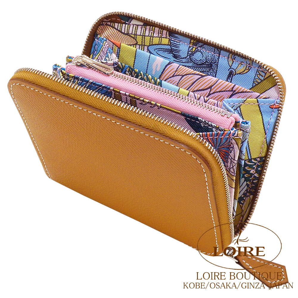 希少 エルメス アザップシルクイン コンパクトラウンドジップ ローブデュソワール 楽天市場】【新品】エルメス HERMES 長財布 ラウンドファスナー