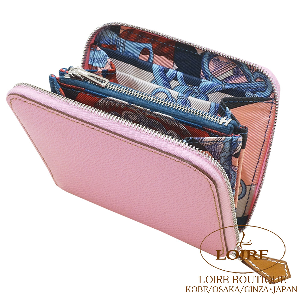 【最高級美品】エルメス アザップコンパクト シルクイン ピンク 年末特価 楽天市場】【未使用品】 エルメス 長財布 アザップロング シルクイン