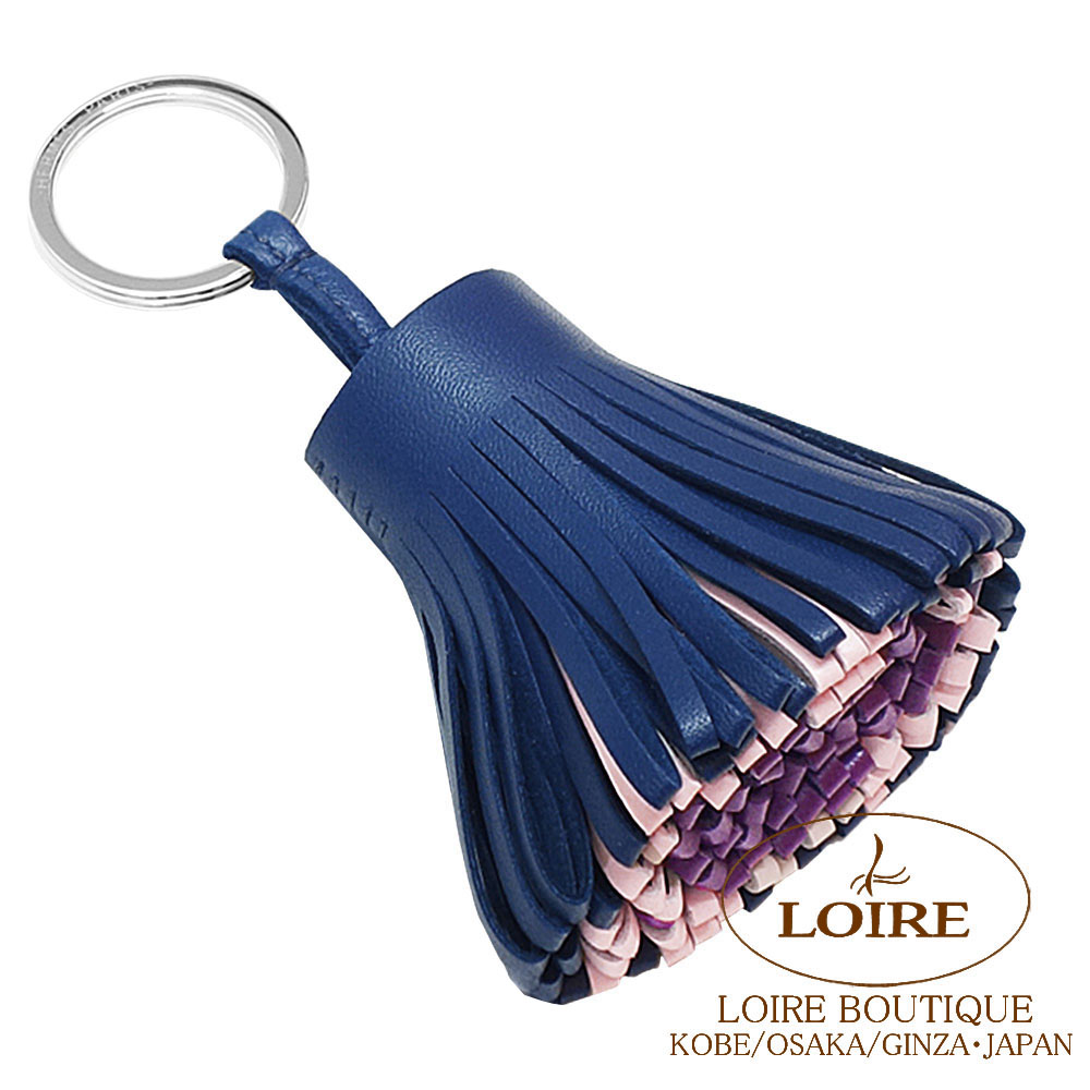 HERMES エルメス カルメン キーホルダー ローズサクラ Ｗ刻印 HERMES（エルメス） 【新品未使用】エルメス カルメンウノドス