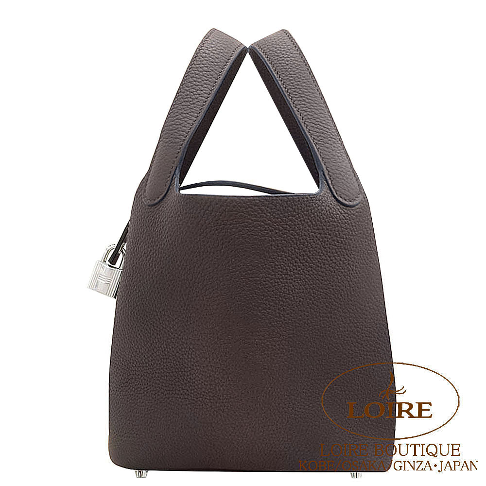 エルメス　ピコタンロックPM ノワール　Sliver金具 Y刻印　美品 エルメス ピコタンロック PM ノワール トリヨンクレマンス シルバー