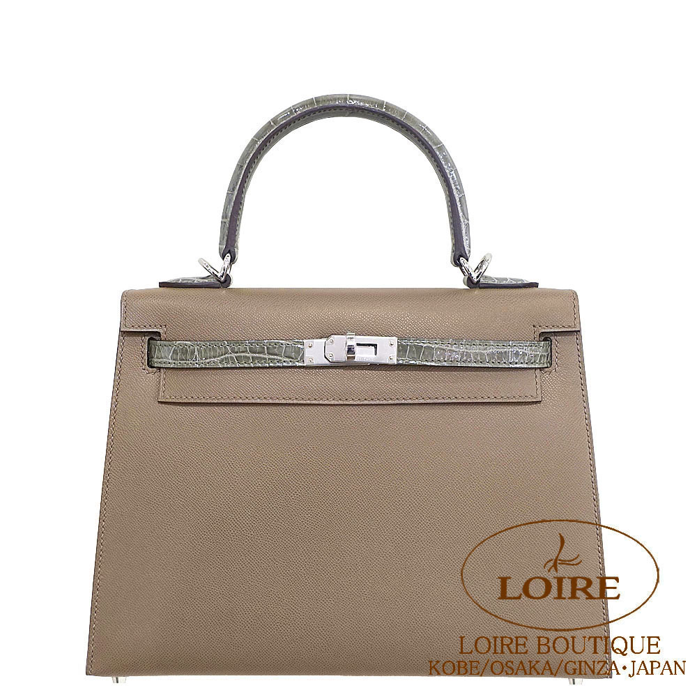 エルメス　バーキン25ケリー25保存袋　巾着袋　2枚セット エルメス ケリー25/内縫い ブルーニュイ トゴ シルバー金具 | エルメス